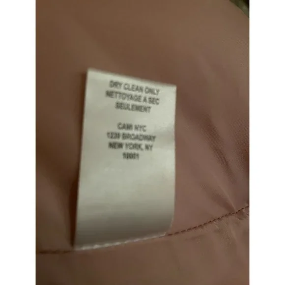 24.NWT Cami NYC Cecilia Vegan Leather Puffer Pink XL Polyurethane Faux Leather - Picture 11 of 12